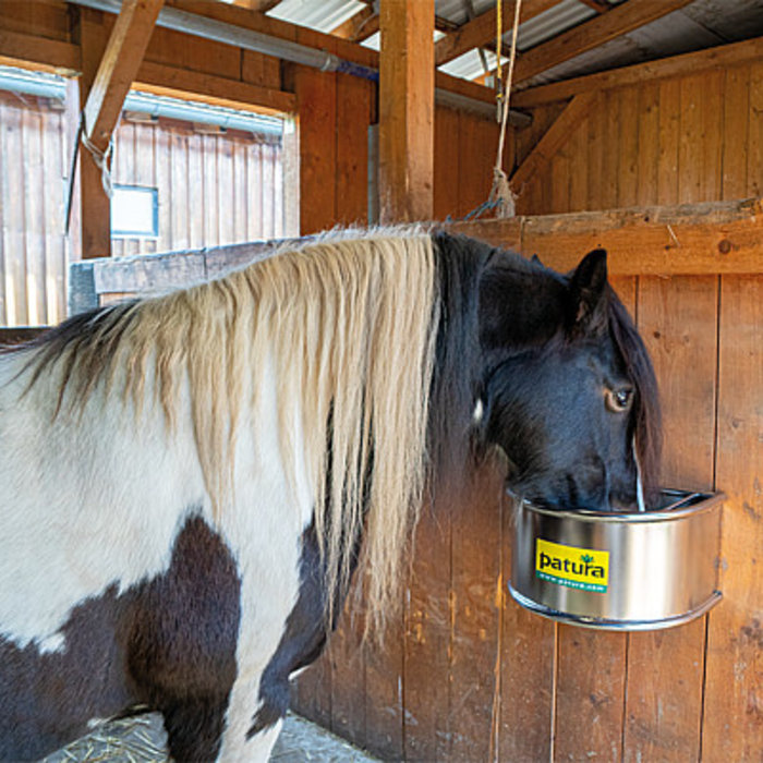 Patura Halfronde voerbak gegalvaniseerd 25 ltr.