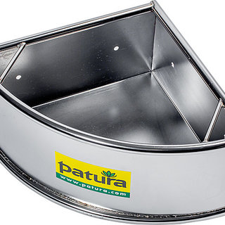 Patura Hoek voerbak gegalvaniseerd 34 ltr.