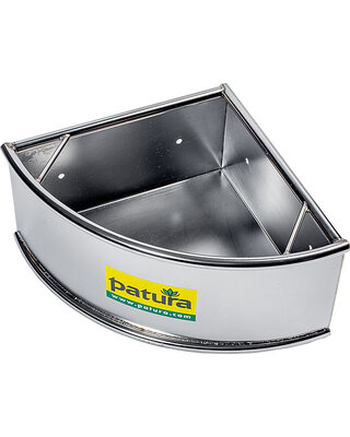 Patura Hoek voerbak gegalvaniseerd 34 ltr.