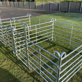 Animal Fences Robuuste mobiele hekken XL grijs 2.40 mtr.