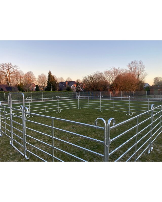 Animal Fences Robuuste mobiele hekken XL grijs 3.00 mtr.