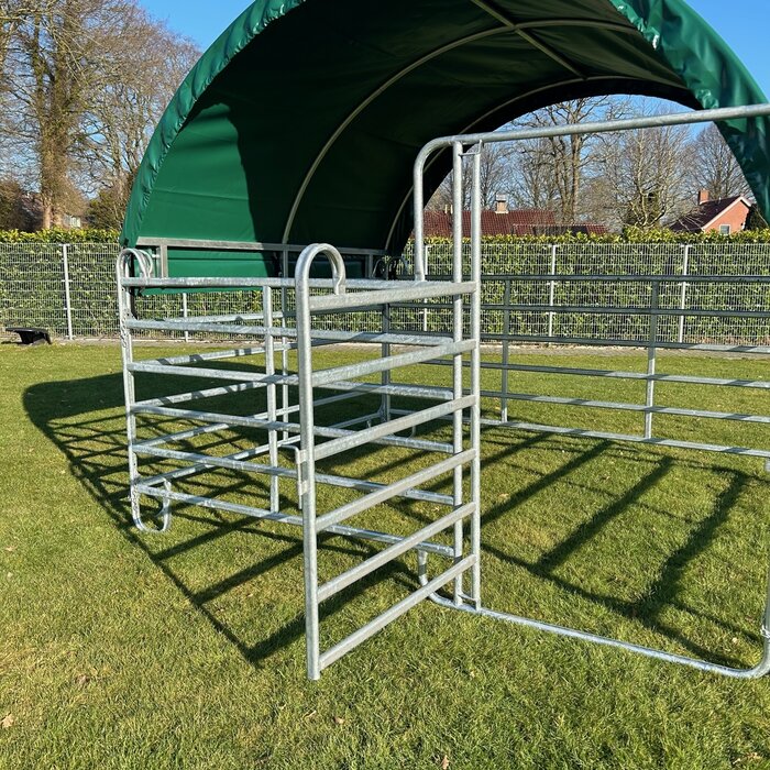 Animal Fences Robuuste mobiele hekken XL grijs 3.00 mtr.