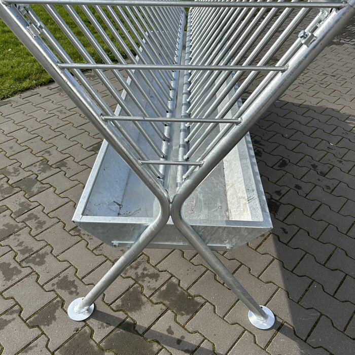 Animal Fences Robuuste dubbele hooiruif met dak