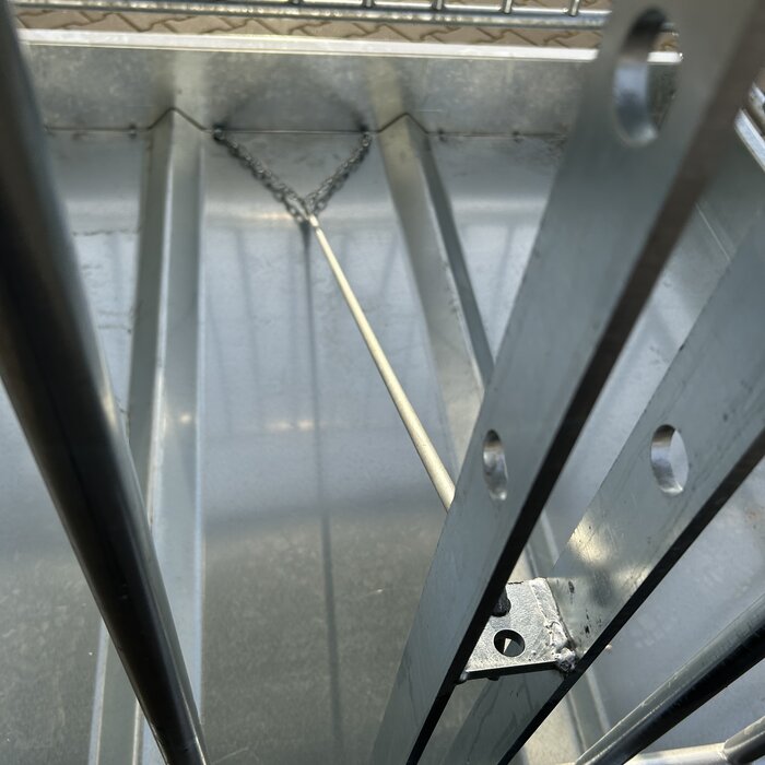 Animal Fences Grote vierkante hooiruif met dak ideaal voor ronde balen
