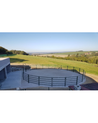 AANBIEDING! Roundpen 1.80 meter Ø 15 mtr. met lichte transportschade