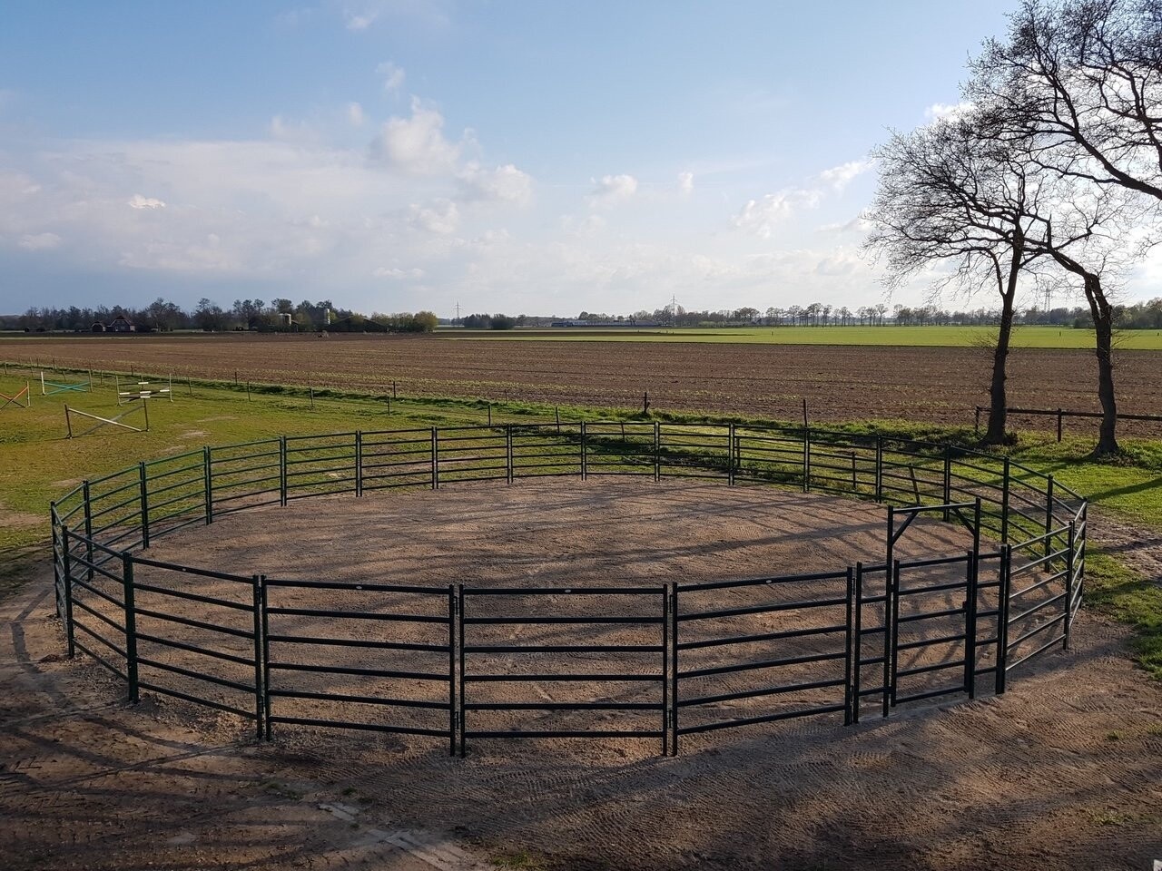 AANBIEDING! Roundpen 1.80 meter Ø 15 mtr. met lichte transportschade