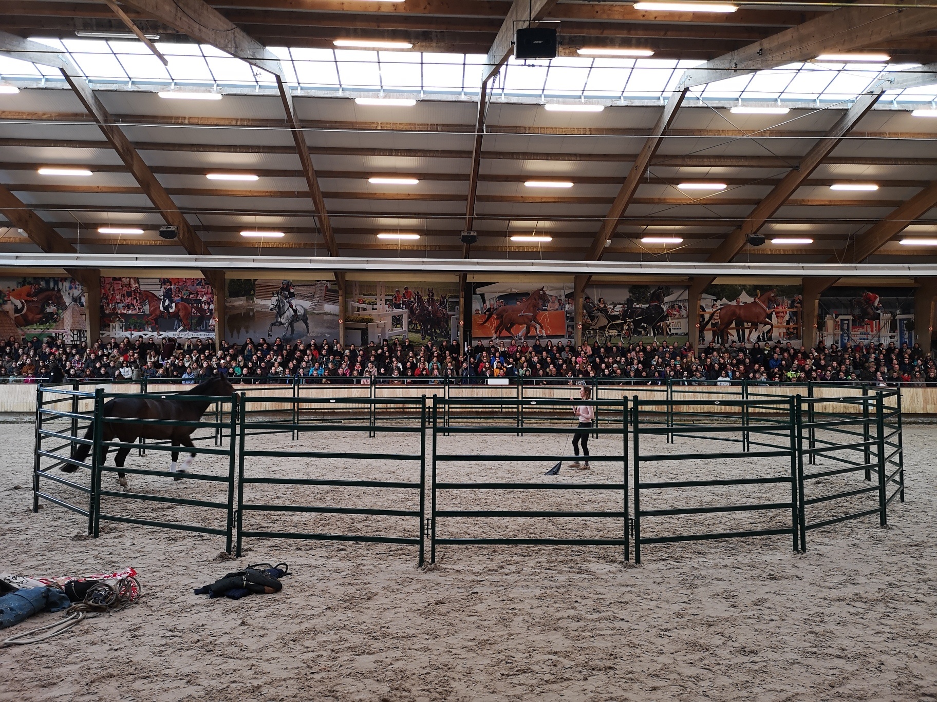 AANBIEDING! Roundpen 1.80 meter Ø 15 mtr. met lichte transportschade