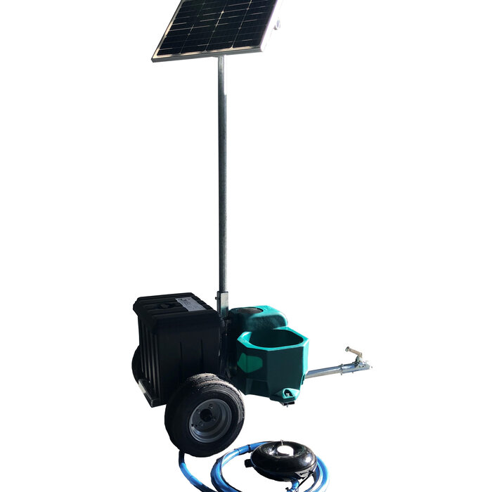 Suevia Solar weidedrinkbak 80 ltr. oppervlakte water op wagendissel