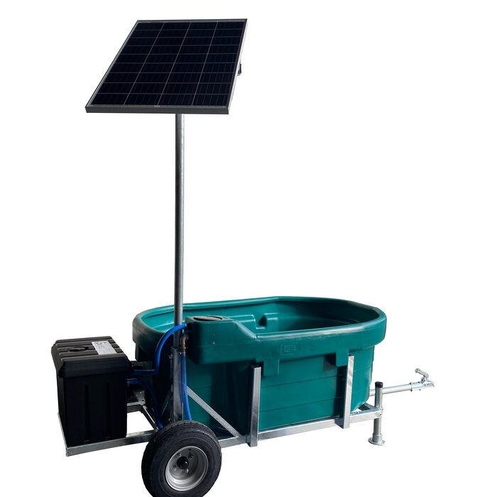 Suevia Solar weidedrinkbak 1000 ltr. oppervlakte water op wagendissel