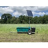 Solar weidedrinkbak 200 ltr. bronpomp en wagen met trekdissel