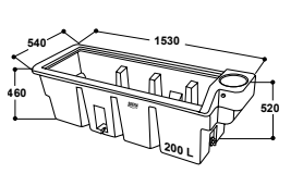 Suevia Weidedrinkbak WT 200 incl vlotter