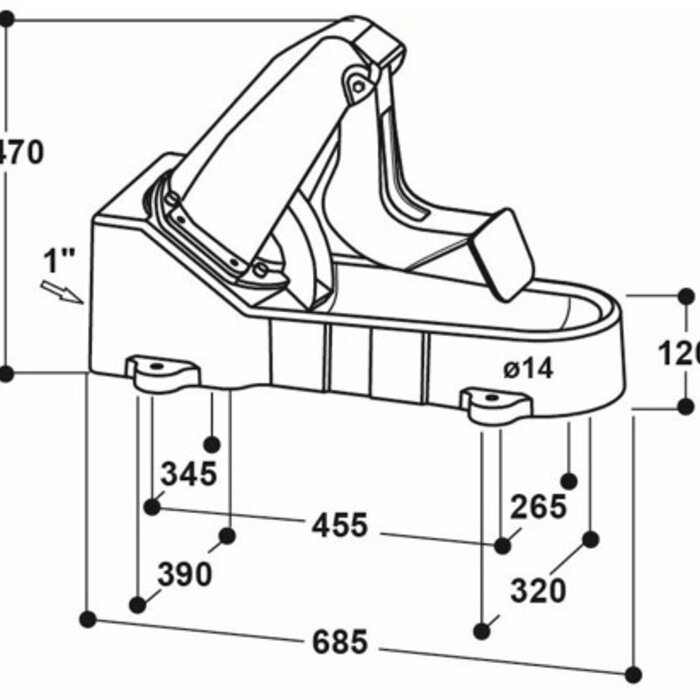 Suevia Weidepomp model 547 kunststof standaard
