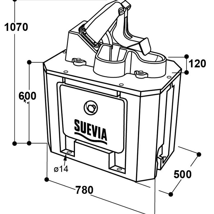 Suevia Weidepomp model 555 winterproof junior