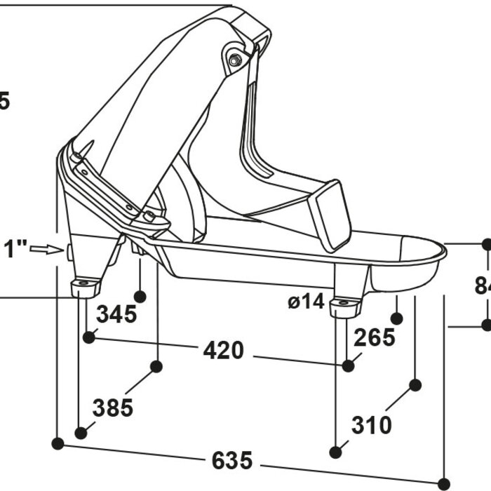 Suevia Weidepomp model 556 gietijzer standaard