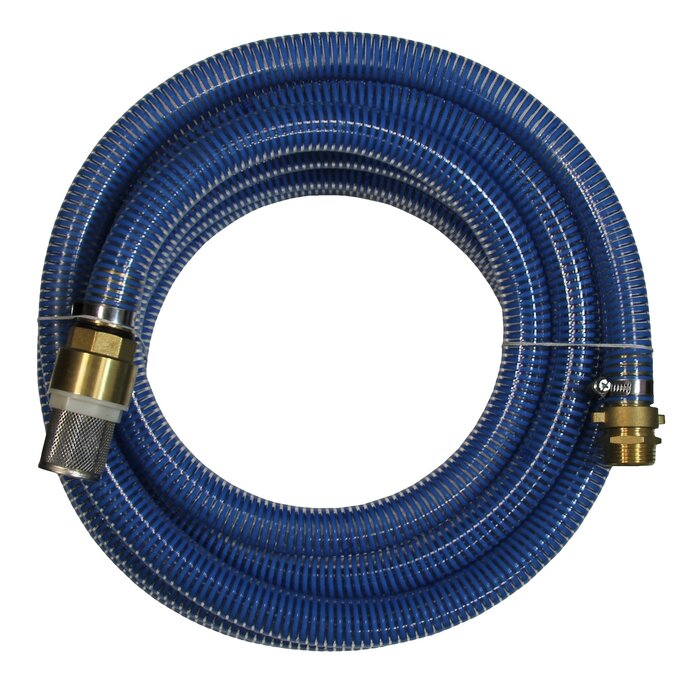 Suevia Zuigslang set blauw 8 mtr. slang / korf / koppeling