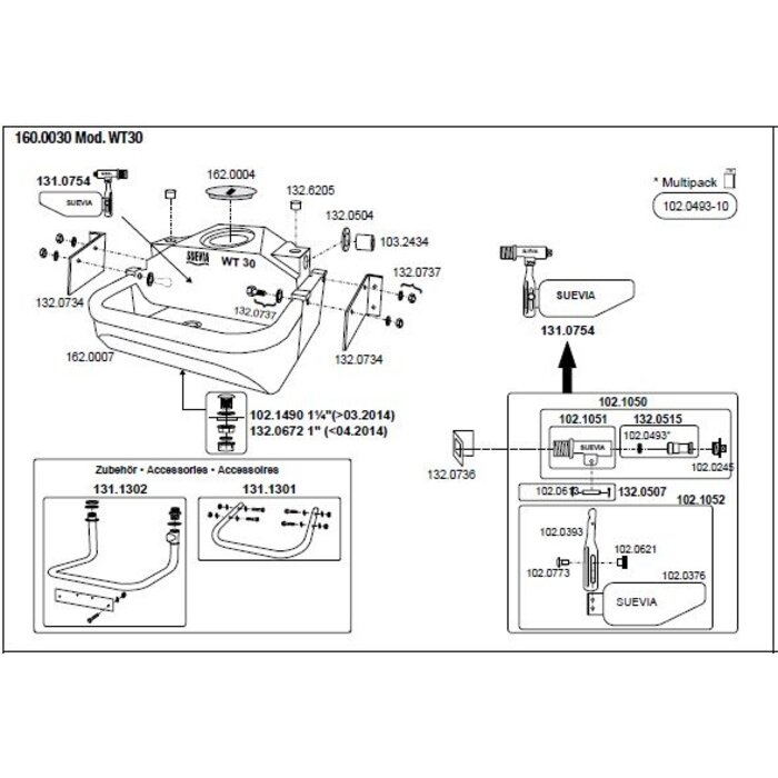 Suevia Drinkbak WT 30 met vlotter