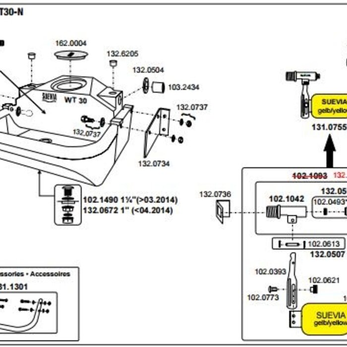 Suevia Drinkbak WT 30 met lage druk vlotter