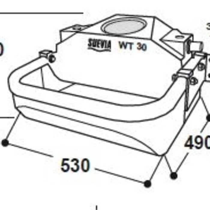 Suevia Drinkbak WT 30 met lage druk vlotter