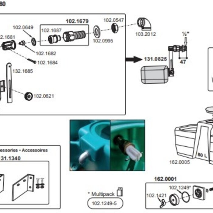 Suevia Weidedrinkbak WT 80 met vlotter