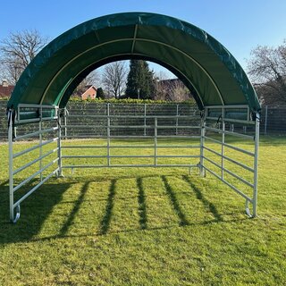 Animal Fences Mobiele schuilstal 300x360x325 cm incl. dakzeil