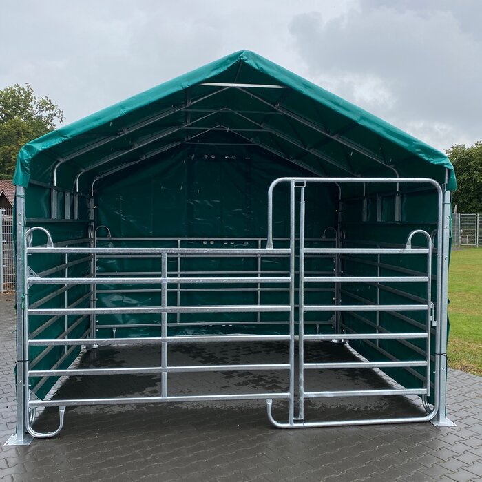 Animal Fences Mobiele schuilstal 300x360x330 cm - incl. zeilen