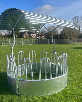 Animal Fences Zware ronde hooiruif Ø 2.30 mtr. met dak