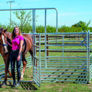 Patura Veiligheids paarden paneel met schuifpoort
