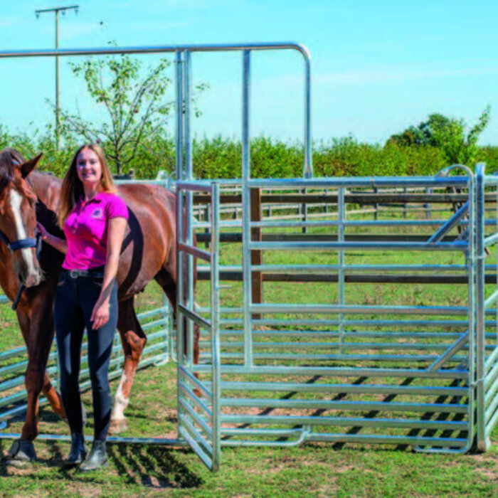 Patura Veiligheidspaneel voor paarden met Schuifpoort