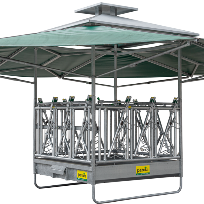 Patura Klimaatruif  zelfsluitend voerhek en groot klimatiseringsdak van 36m2.