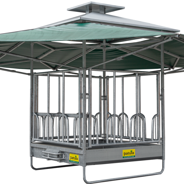 Patura Klimaatruif universeel voerhek en groot klimatiseringsdak van 36m2.