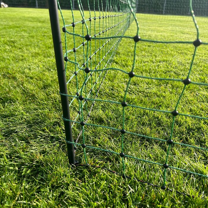 Kippenren 25 mtr. groen met dubbele pen