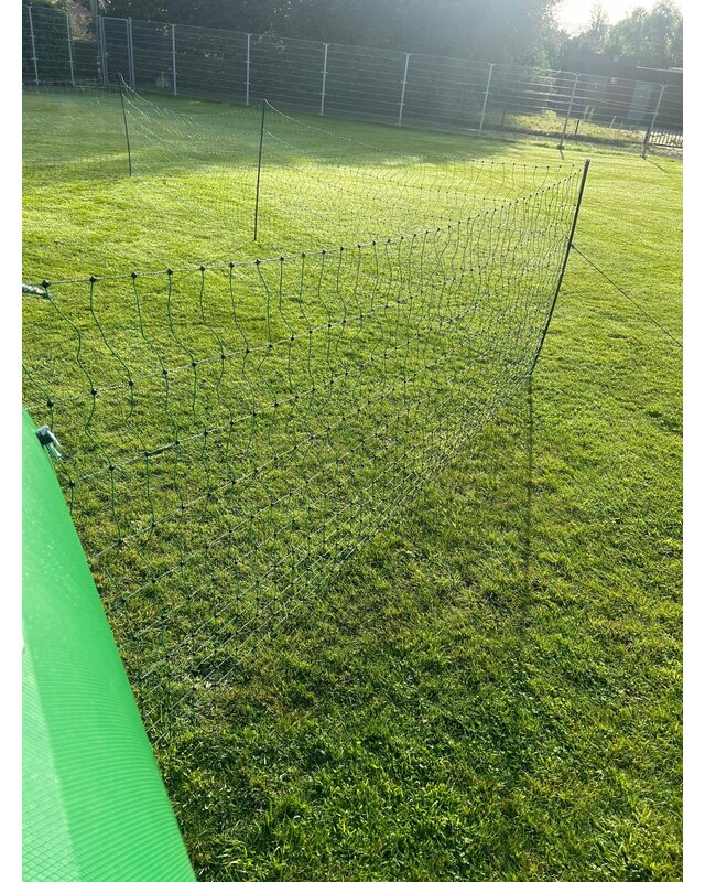 Kippenren 25 mtr. groen met dubbele pen