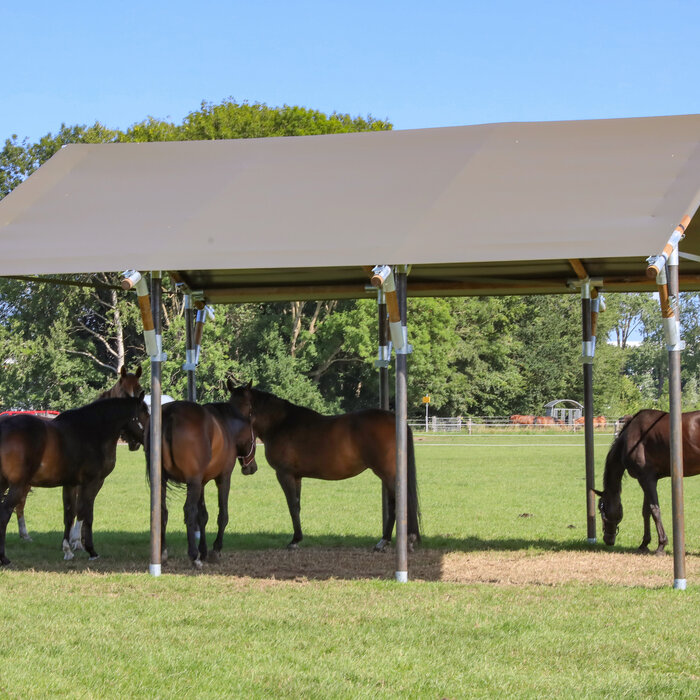 Schuilplaats XL 7.50 x7.00 mtr.