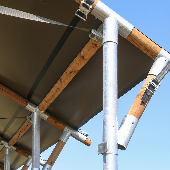 Schuilplaats XL 7.50 x7.00 mtr.