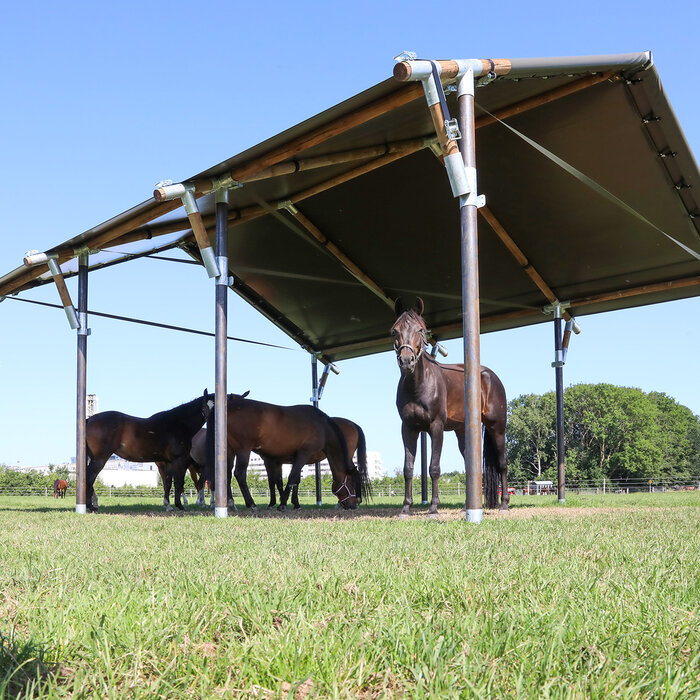 Schuilplaats XL 7.50 x7.00 mtr.