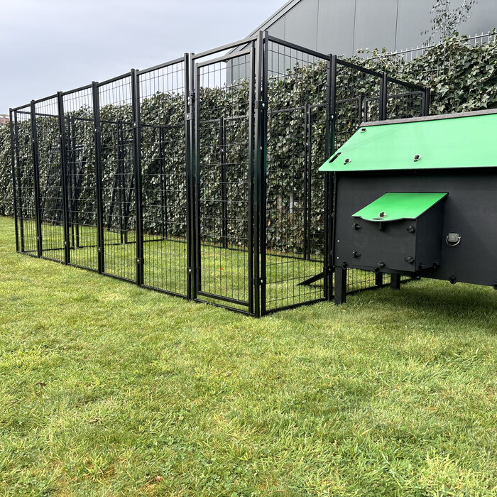 Pluverdi Grote kippenren 350x180x150 cm - past op Pluverdi kippenhokken