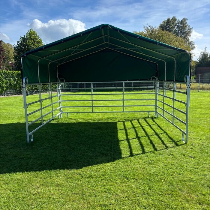 Animal Fences Mobiele schuilstal 360x400x290 cm - incl. dakzeil