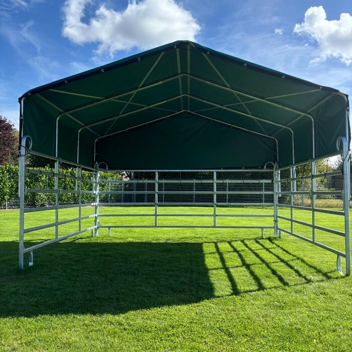 Animal Fences Mobiele schuilstal 360x400x290 cm - incl. dakzeil