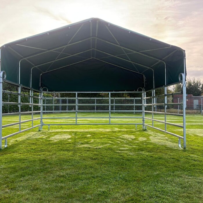 Animal Fences Mobiele schuilstal 360x400x290 cm - incl. dakzeil