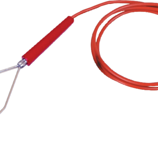 Patura Rasteraansluitkabel met hartklemmen en ringoog 8 mm