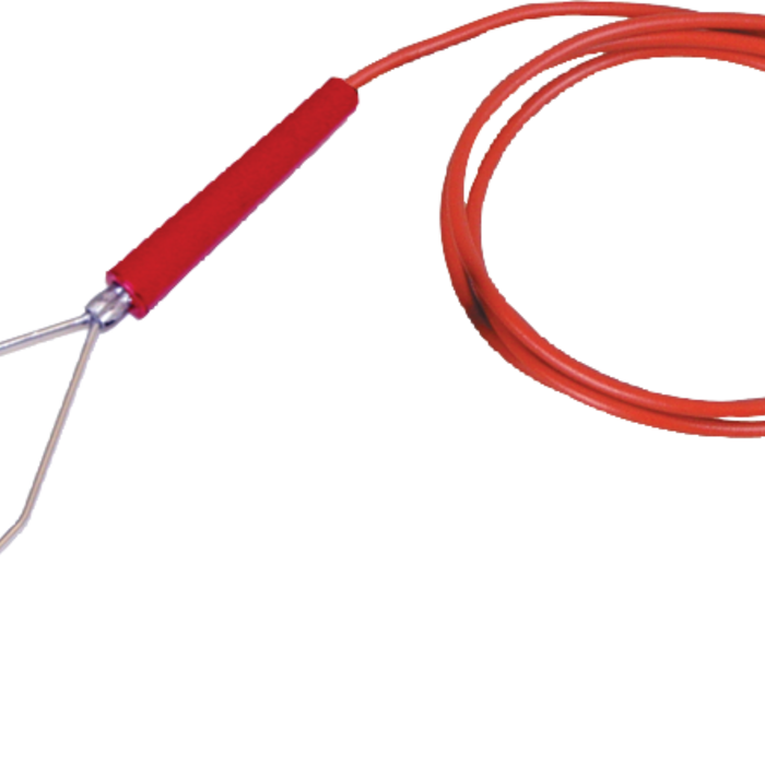 Patura Rasteraansluitkabel met hartklemmen en ringoog 8 mm