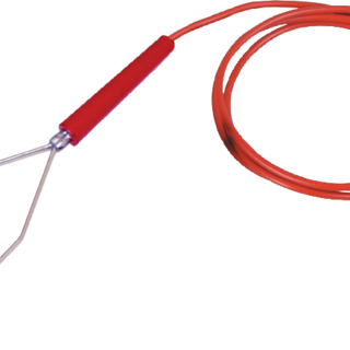 Patura Rasteraansluitkabel met hartklemmen en 3mm pin