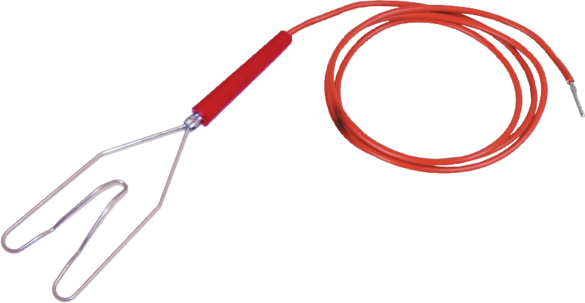 Patura Rasteraansluitkabel met hartklemmen en pen