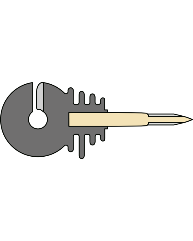 Patura Ringisolator Compact met houtdraadschroefdraad (150 st./emmer inkl.Inschroefhulp)