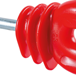 Patura Ringisolator XL hout, 25 stuks, rood