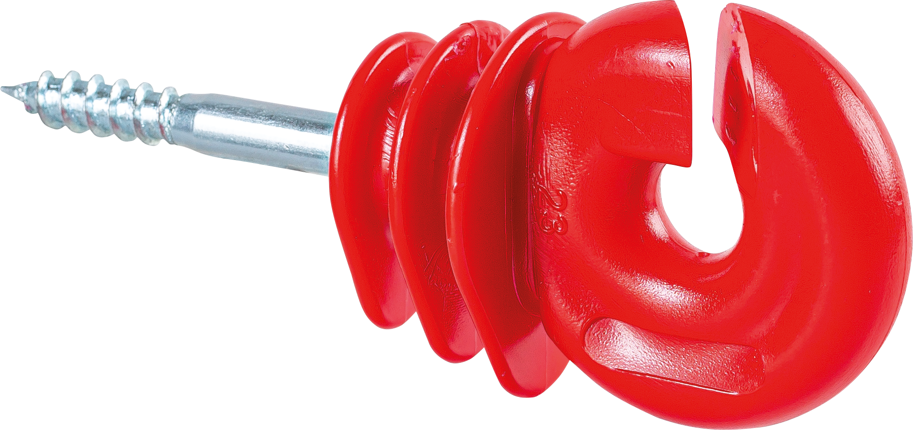 Patura Kwaliteits ringisolator met houtschroef rood 6 mm (25stuk/pak)