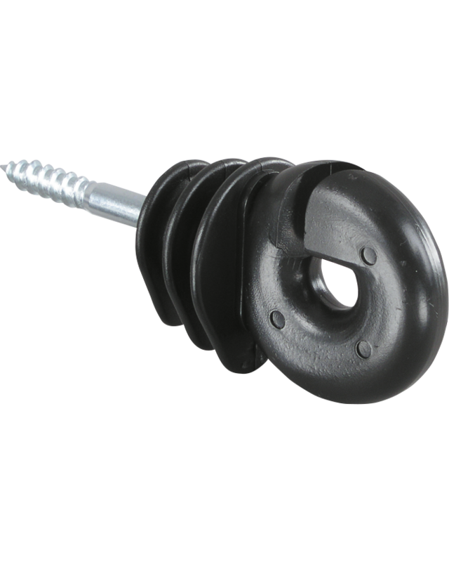 Patura Kwaliteits ringisolator met houtschroef 6 mm (100 stuk/emmer incl.Inschroefhulp)