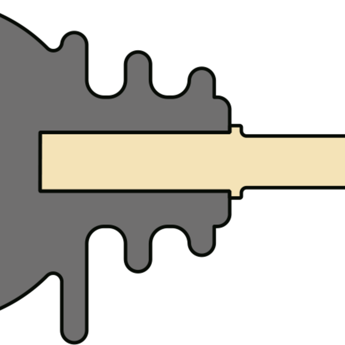 Patura Kwaliteits ringisolator met houtschroef 6 mm (100 stuk/emmer incl.Inschroefhulp)