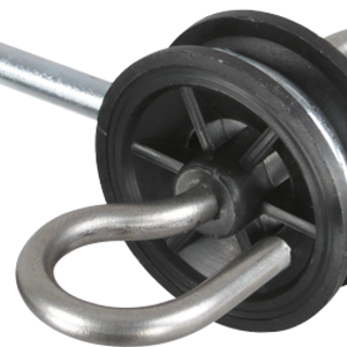 Patura Poortgreepisolator, RVS, houtdraad, 4 stuks