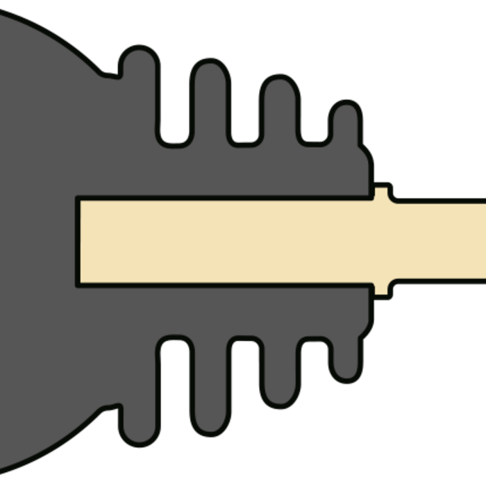 Patura Superringisolator XXL hout, rood 150 st.